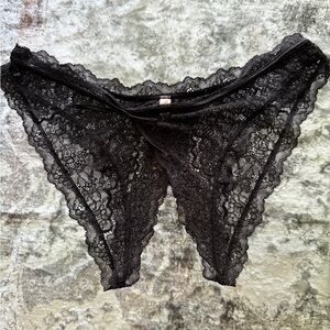 Victoria's Secret Black Lace Panties Intimates